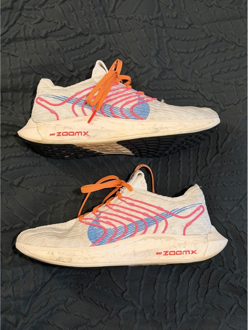 Nike Pegasus Turbo Next Nature Women 8 ZoomX Flyknit Pink Blue